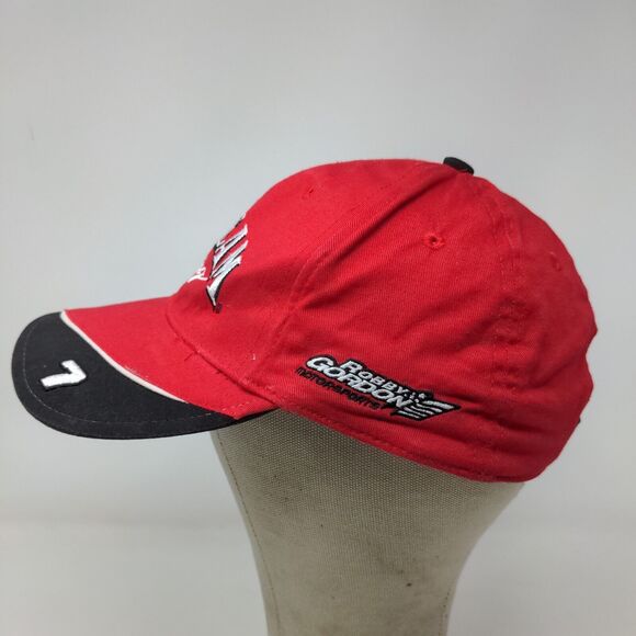 Drink Smart Mens Strapback Jim Beam Racing Hat Robby Gordon Motorsports Red OSFA - Picture 6 of 14